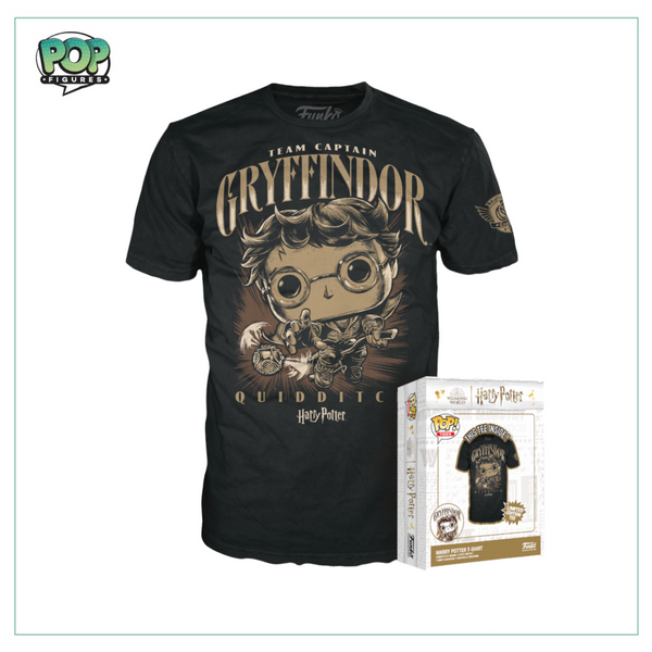Boxed Tee: Gryffindor Quidditch Funko T-Shirt - Harry Potter