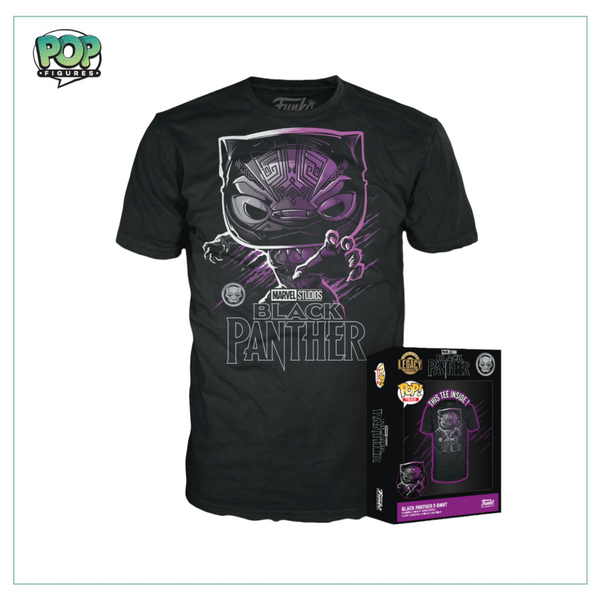 Boxed Tee: Black Panther Funko T-Shirt - Marvel