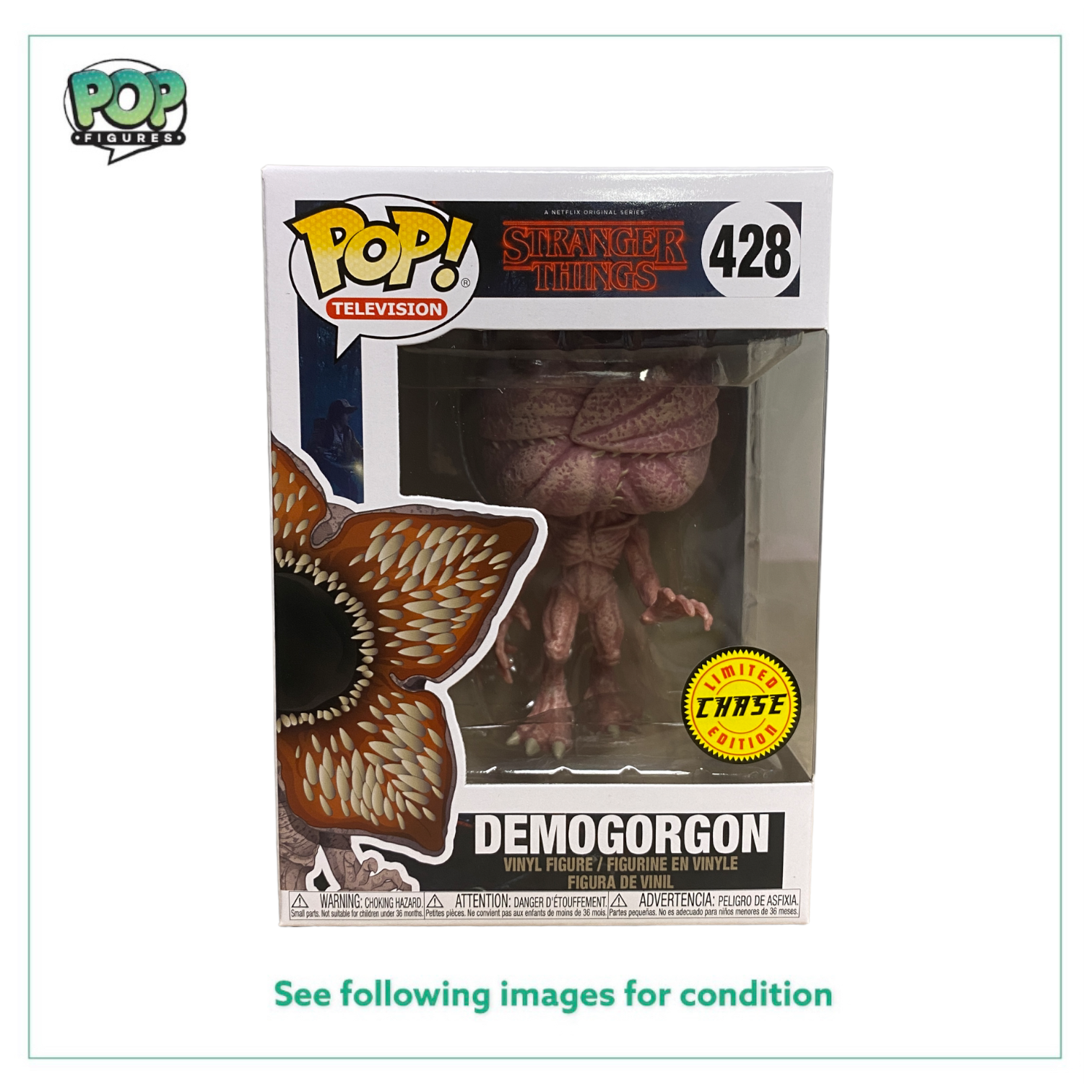 Demogorgon #428 (Closed Mouth Chase) Funko Pop! - Stranger Things - 2022 Pop! - Condition 9.5/10