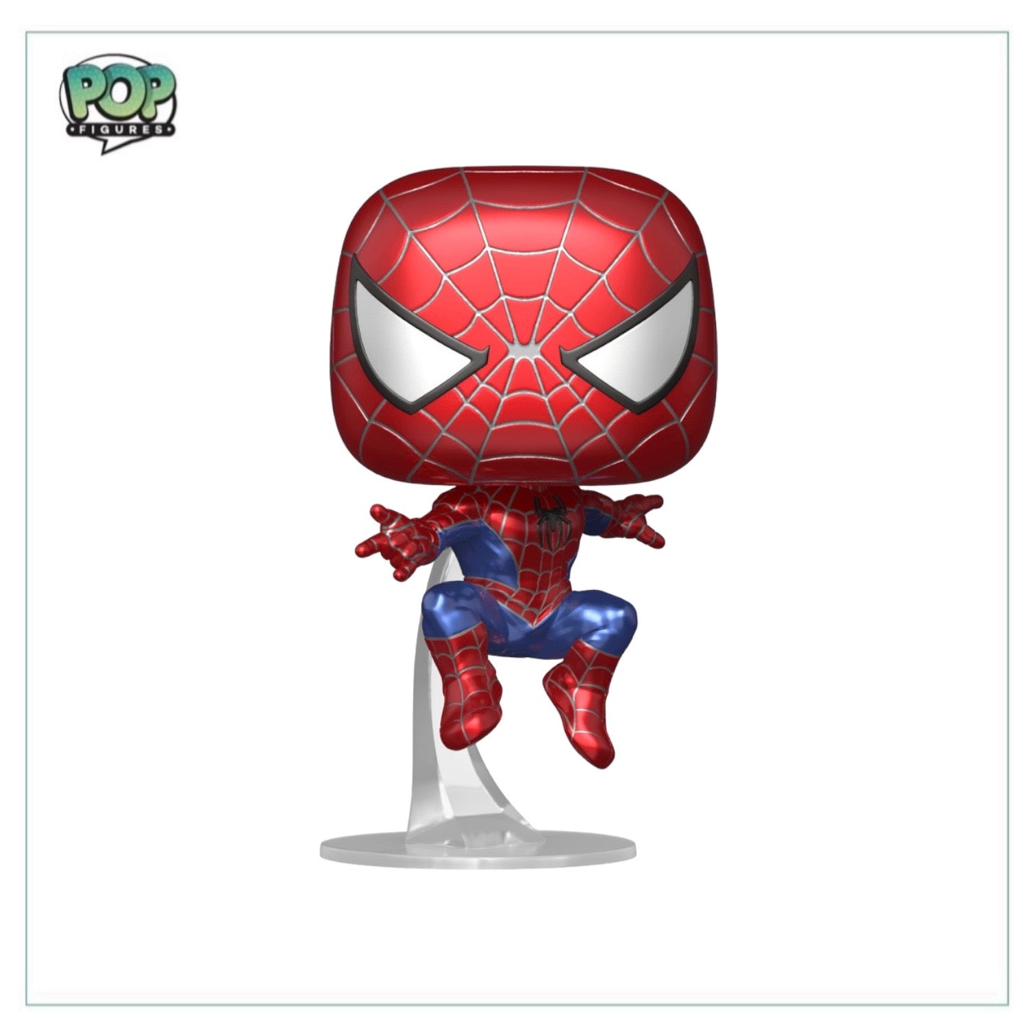 Friendly Neighborhood Spider-Man #1158 (Metallic) Funko Pop! - Spider-Man No Way Home - Hot Topic Exclusive