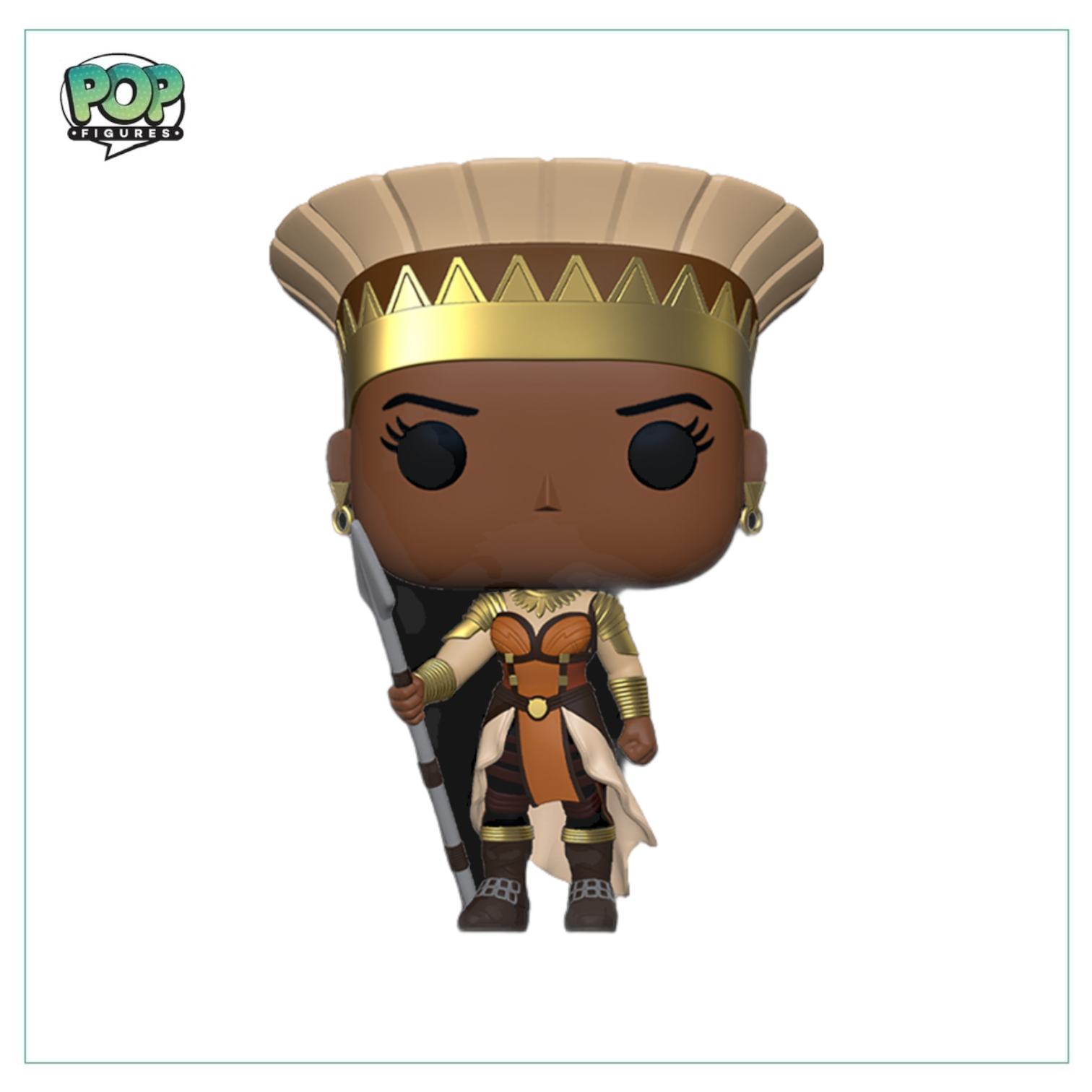  Funko Pop! figure of Queen General Ramonda from What If...? series, featuring her regal attire and determined expression.