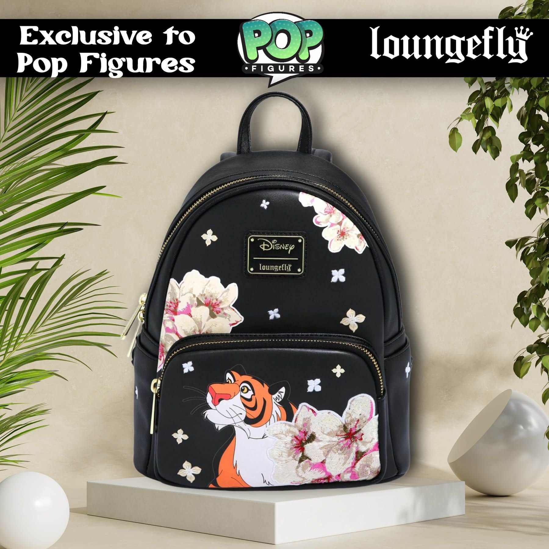 Pop Figures Exclusive - Loungefly Disney Aladdin Rajah Floral Mini Backpack