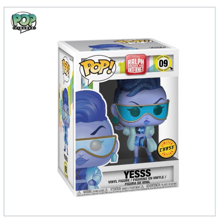 Yesss (Chase) #09 Funko Pop! figure from Ralph Breaks The Internet, featuring a stylized design and vibrant colors.