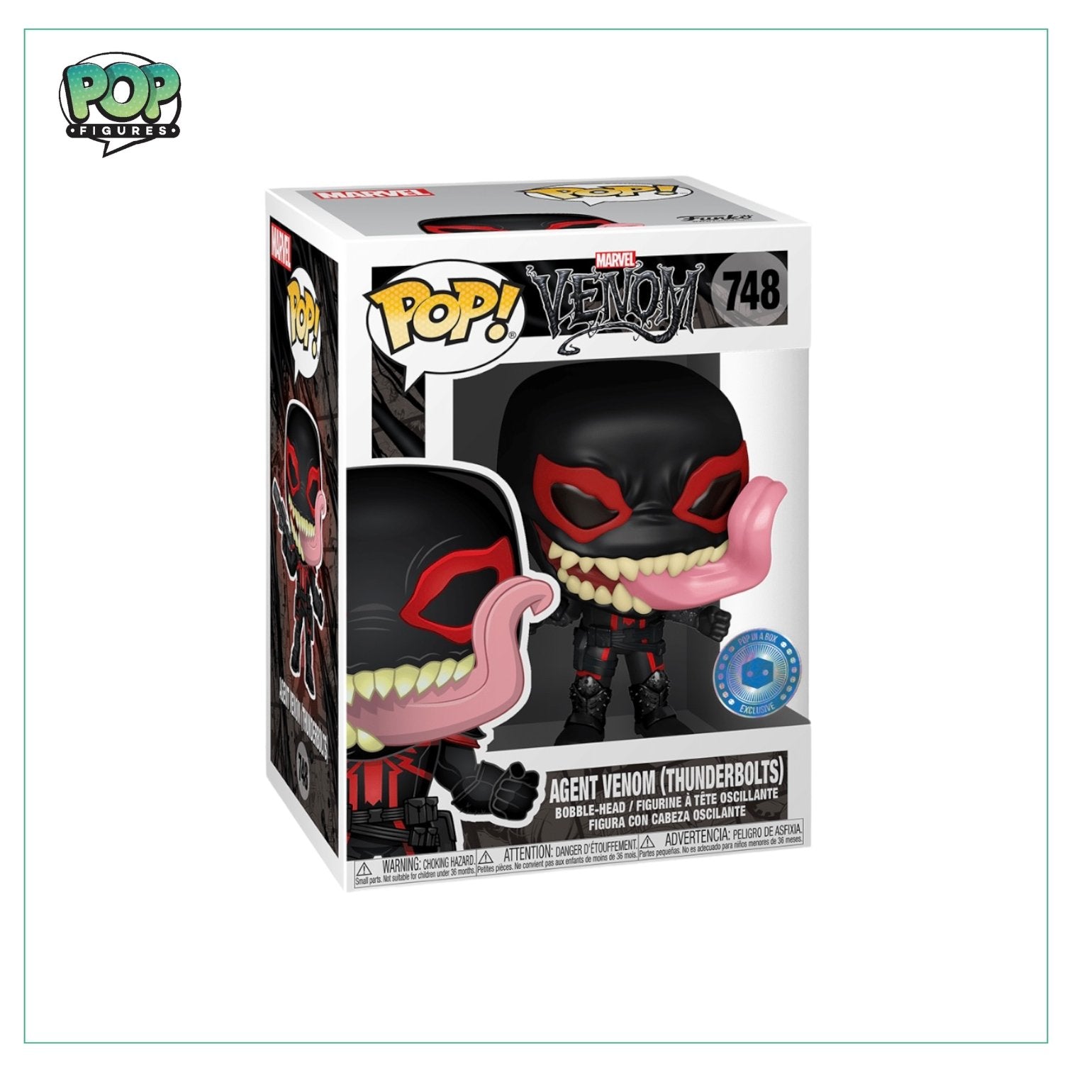 Agent Venom (Thunderbolts) #748 Funko Pop! Marvel Venom - Pop In A Box Exclusive - Pop Figures | Funko | Pop Funko | Funko Pop