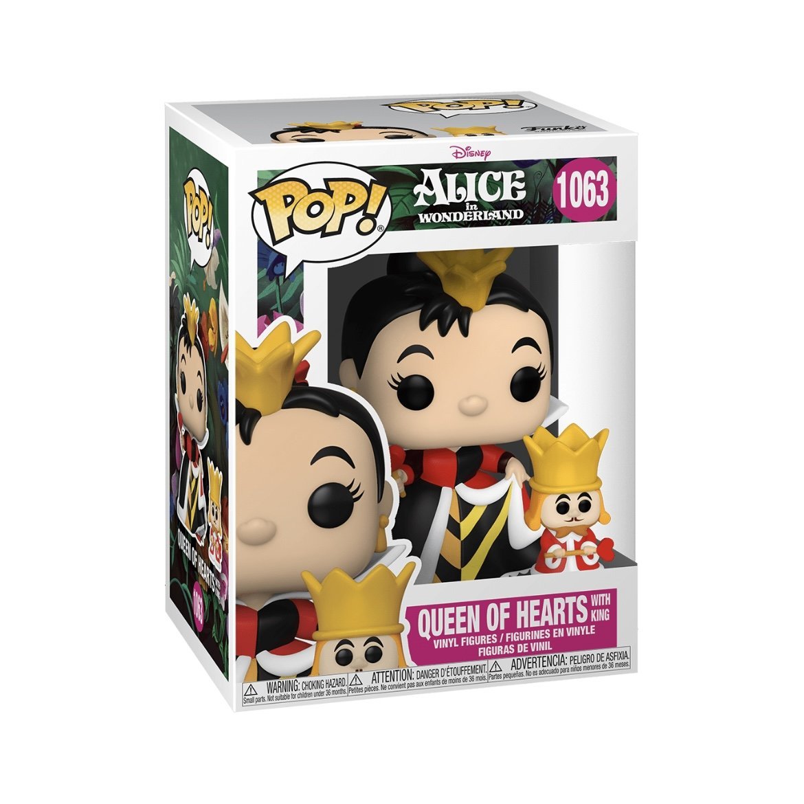 Disney - Alice in Wonderland - Queen of Hearts with King - Pop Figures | Funko | Pop Funko | Funko Pop