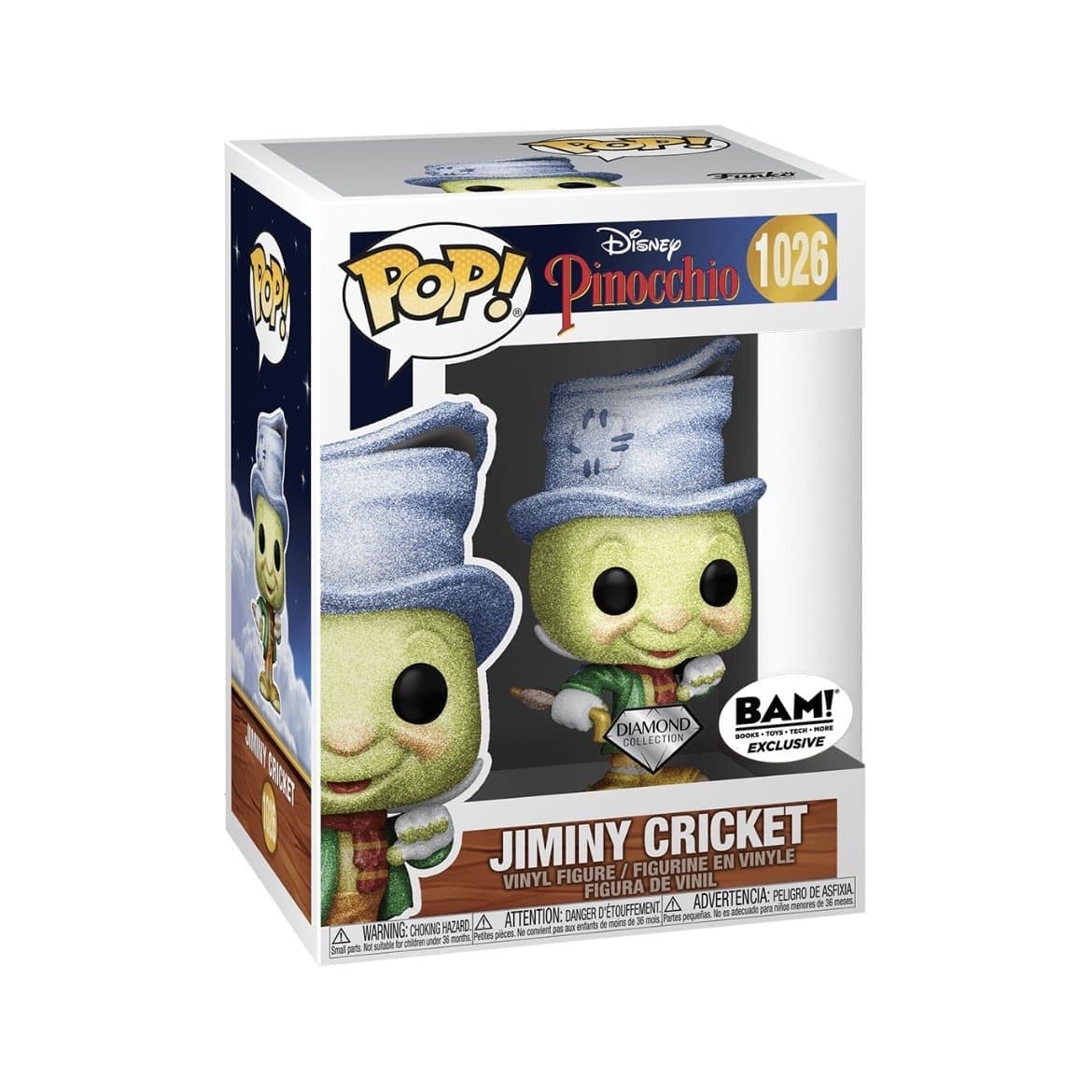 Disney - Pinocchio - Jiminy Cricket (BAM Exclusive Glitter Edition) PREORDER - Pop Figures