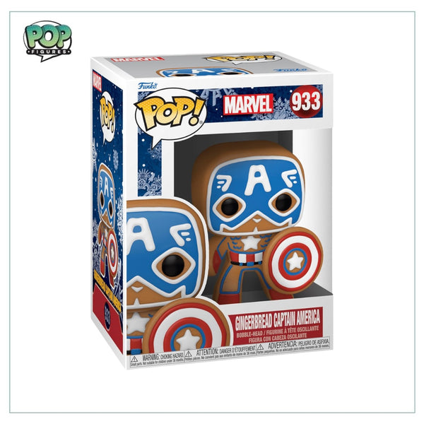 Gingerbread Captain America #933 Funko Pop! Marvel - PREORDER - Pop Figures | Funko | Pop Funko | Funko Pop