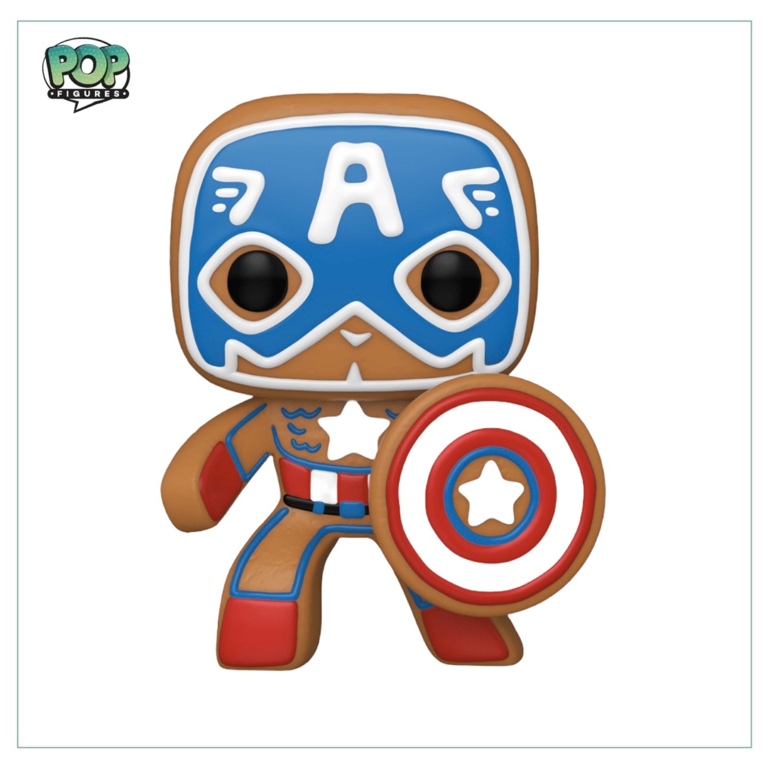 Gingerbread Captain America #933 Funko Pop! Marvel - PREORDER - Pop Figures | Funko | Pop Funko | Funko Pop
