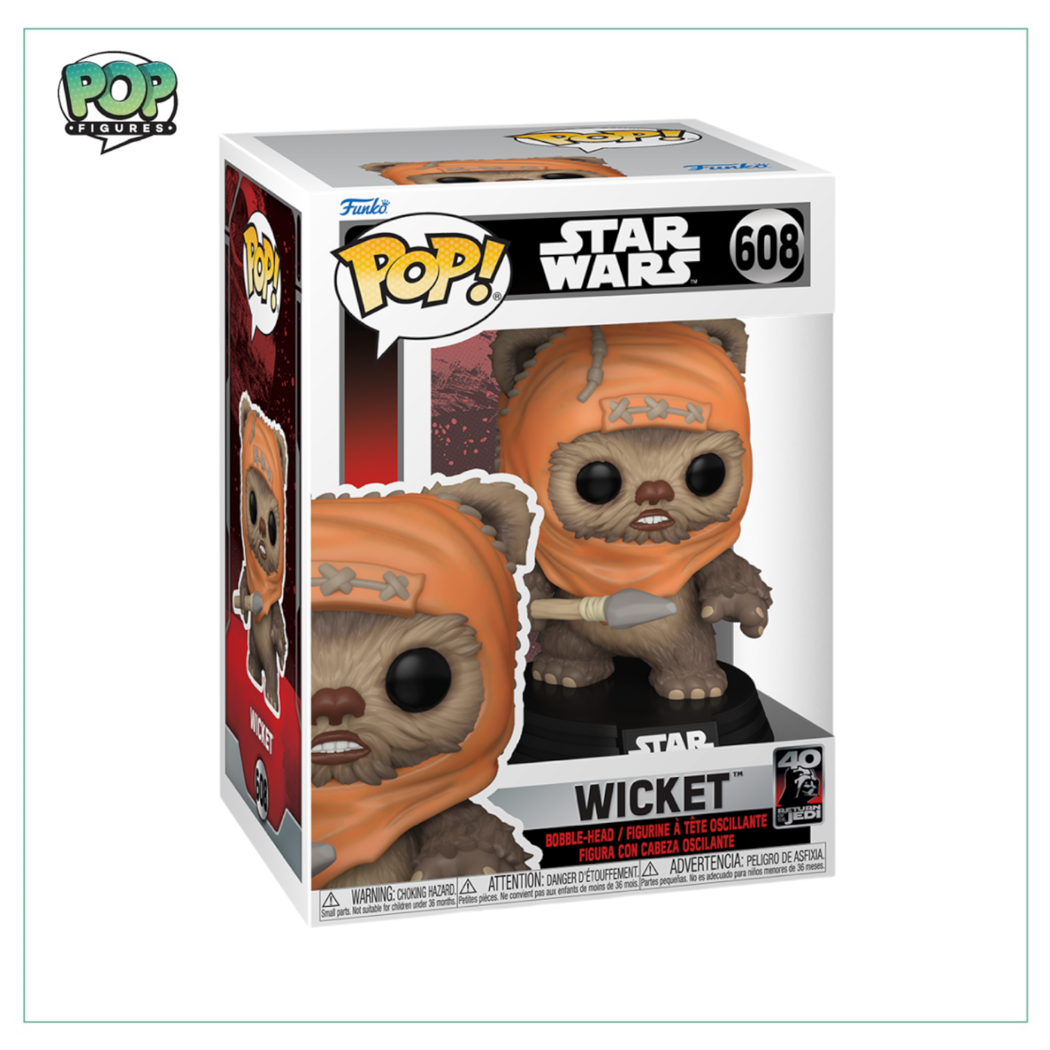Wicket #608 Funko Pop! Star Wars - Return of the Jedi 40th