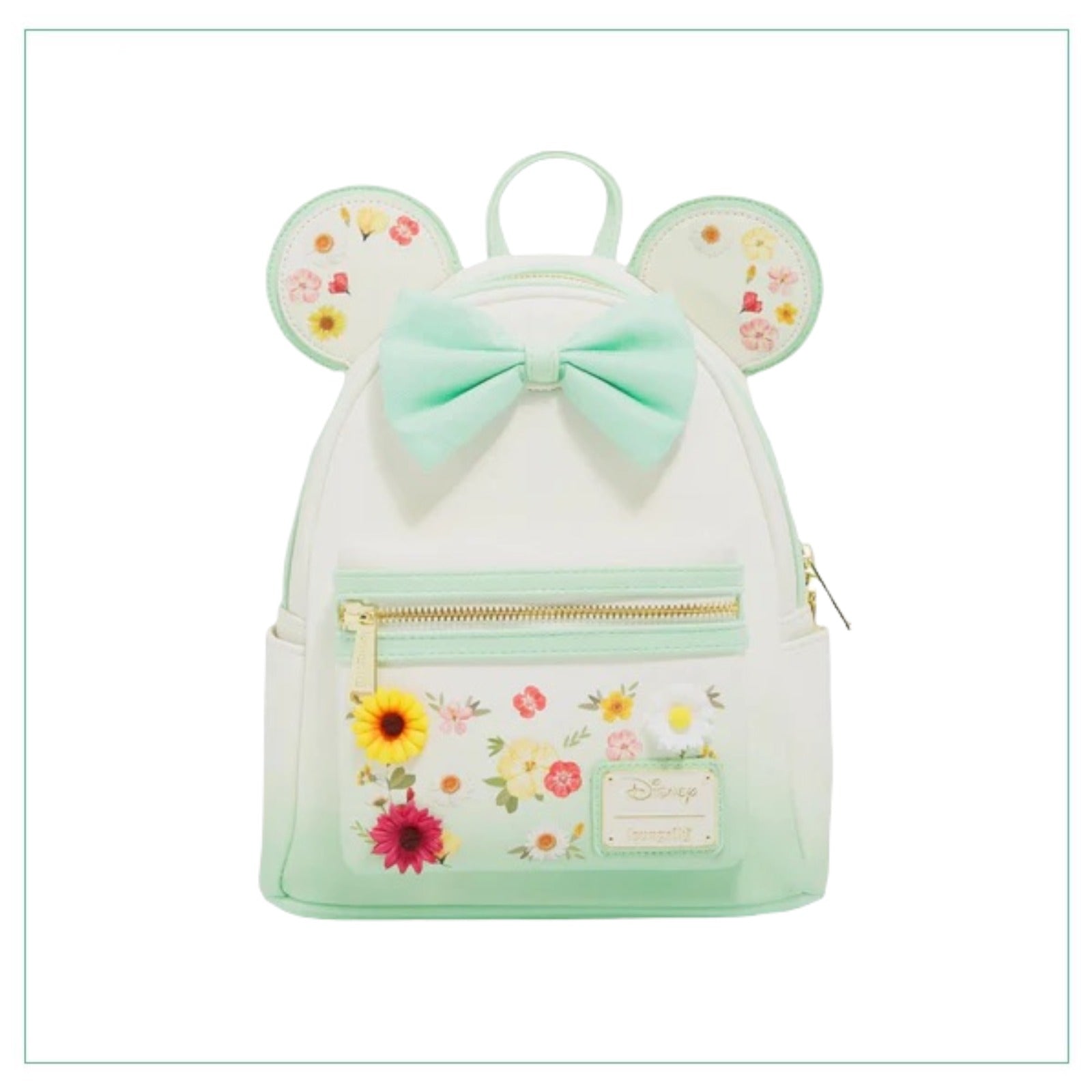 Popfigures Exclusive - Loungefly Disney Minnie Mouse Pressed Flower Bow Mini Backpack