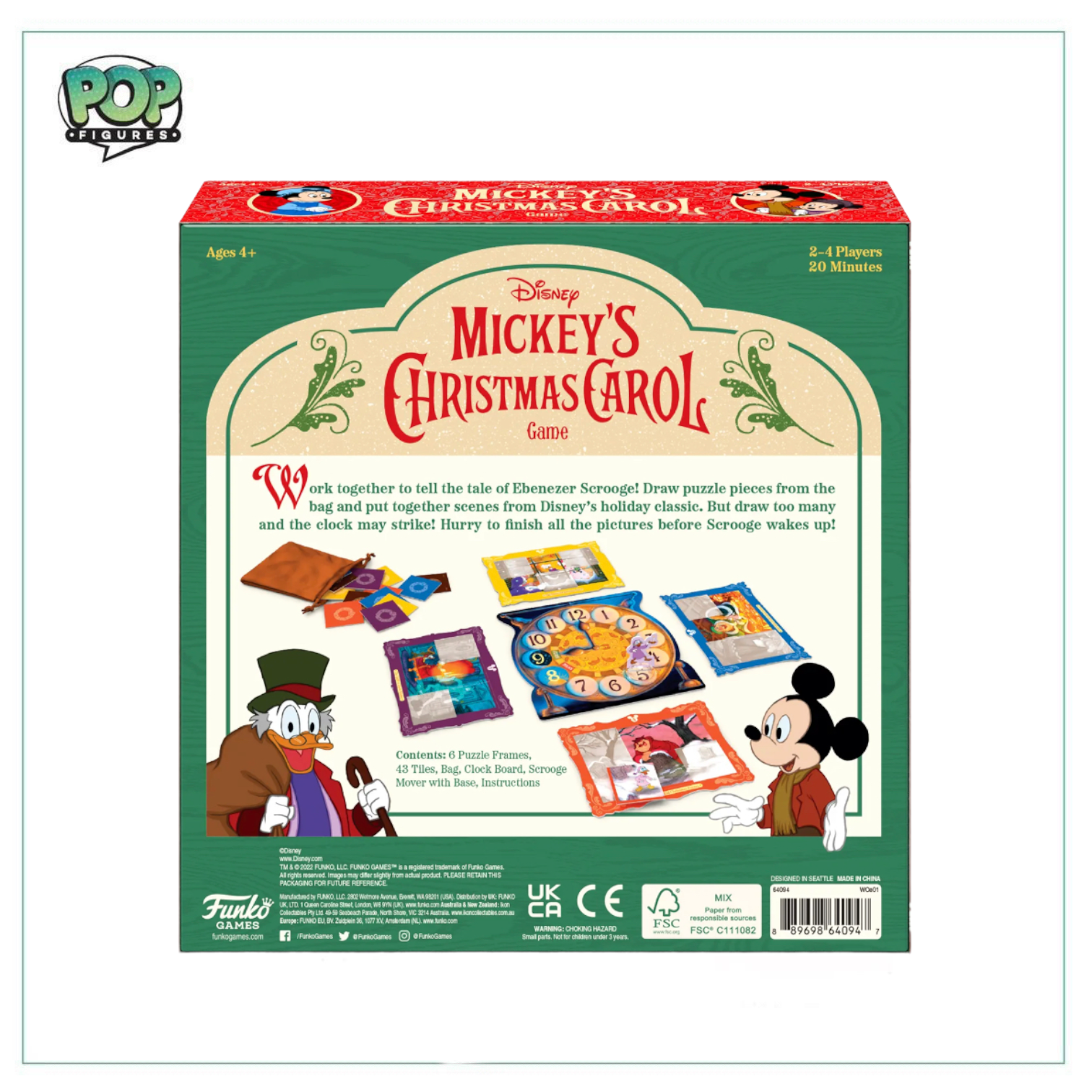 Mickey's Christmas Carol Funko Game! - Disney