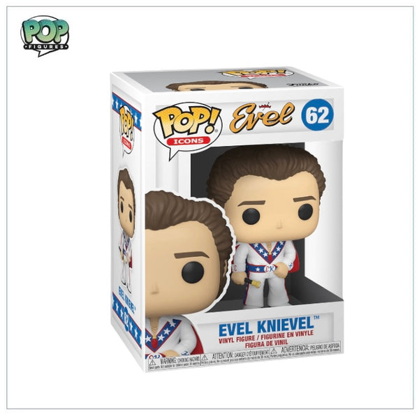 【FUNKO WACKY WOBBLER】EVEL KNIEVEL Funko Wacky Wobbler Evel Knievel Risk Is Good-Rare Bobble