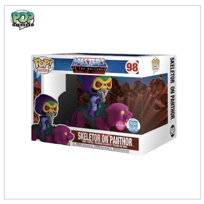 Skeletor On Panthor (Flocked) #98 Deluxe Funko Pop! - Masters Of The Universe - Funko Limited Edition
