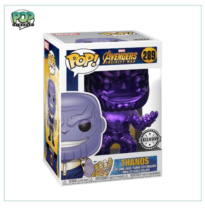 Thanos (Purple Chrome) #289 Funko Pop! Marvel Avengers - Exclusive