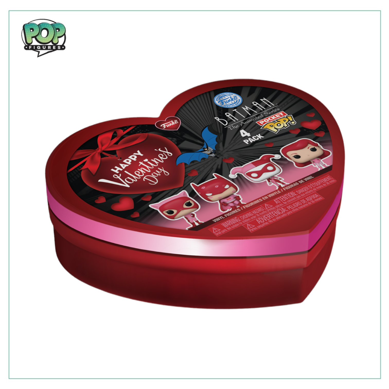DC Valentines Funko Pocket Pop! 4 Pack
