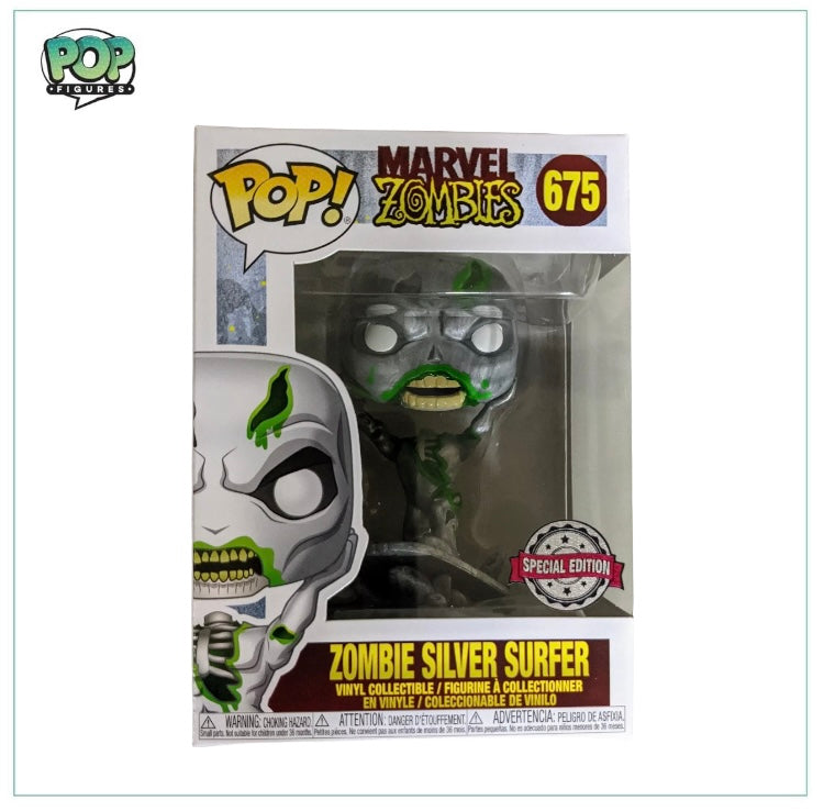 Zombie Silver Surfer #675 Funko Pop! - Marvel Zombies - Special Edition