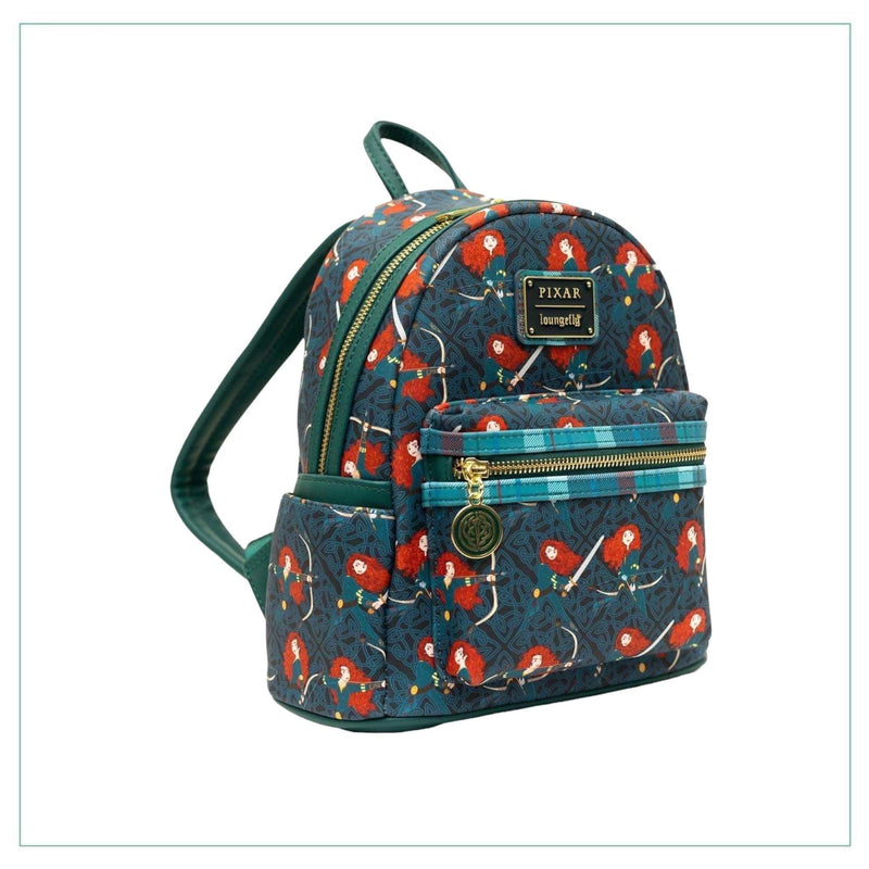Loungefly Disney Sensational Six Holiday All Over Print Mini Backpack