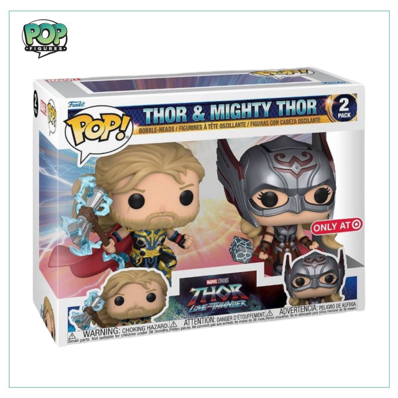 Thor & Mighty Thor Funko Pop! 2 Pack Thor: Love & Thunder - Target Exclusive