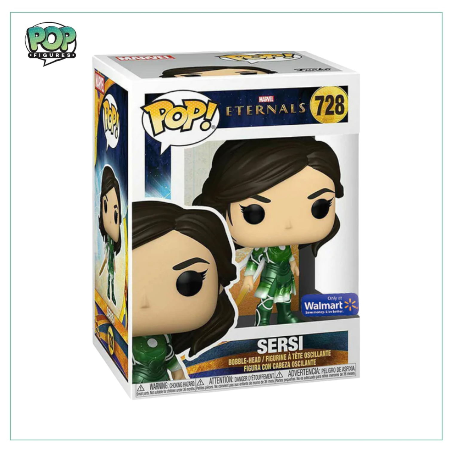 Sersi (Metallic) #728 Funko Pop! Marvel Eternals, Walmart Exclusive