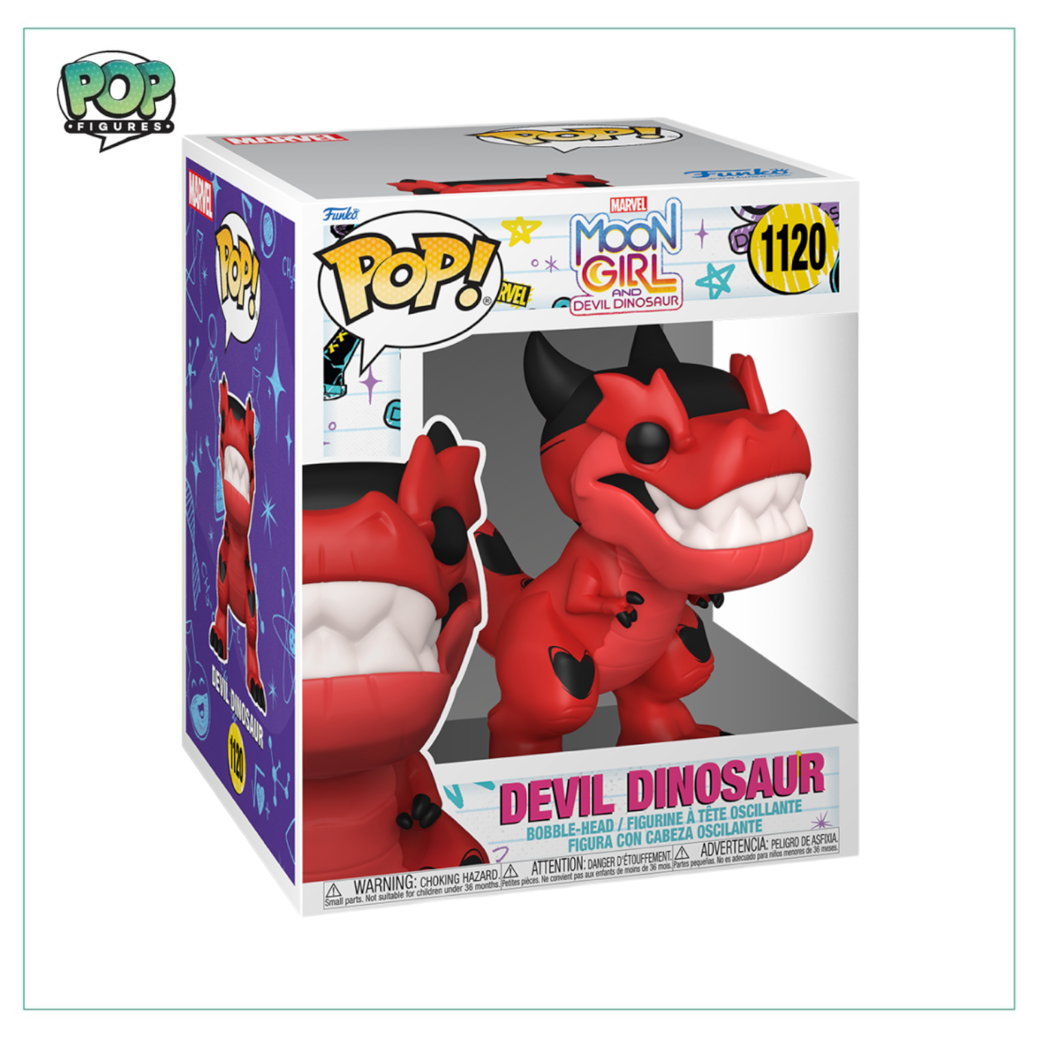 Devil Dinosaur #1120 6" Funko Pop! - Moon Girl and Devil Dinosaur