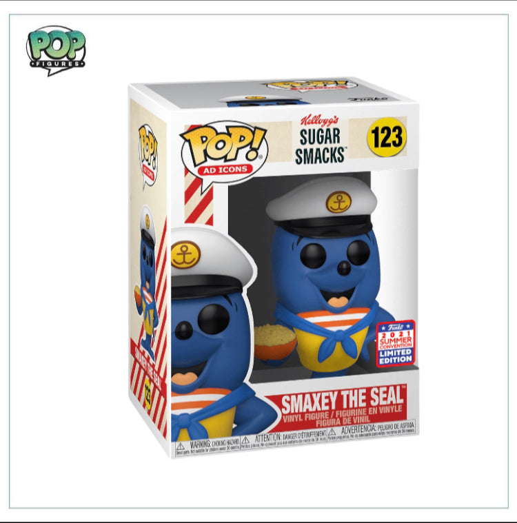 Smaxey The Seal #123 Funko Pop! Ad Icons, 2021 SDCC Limited Edition