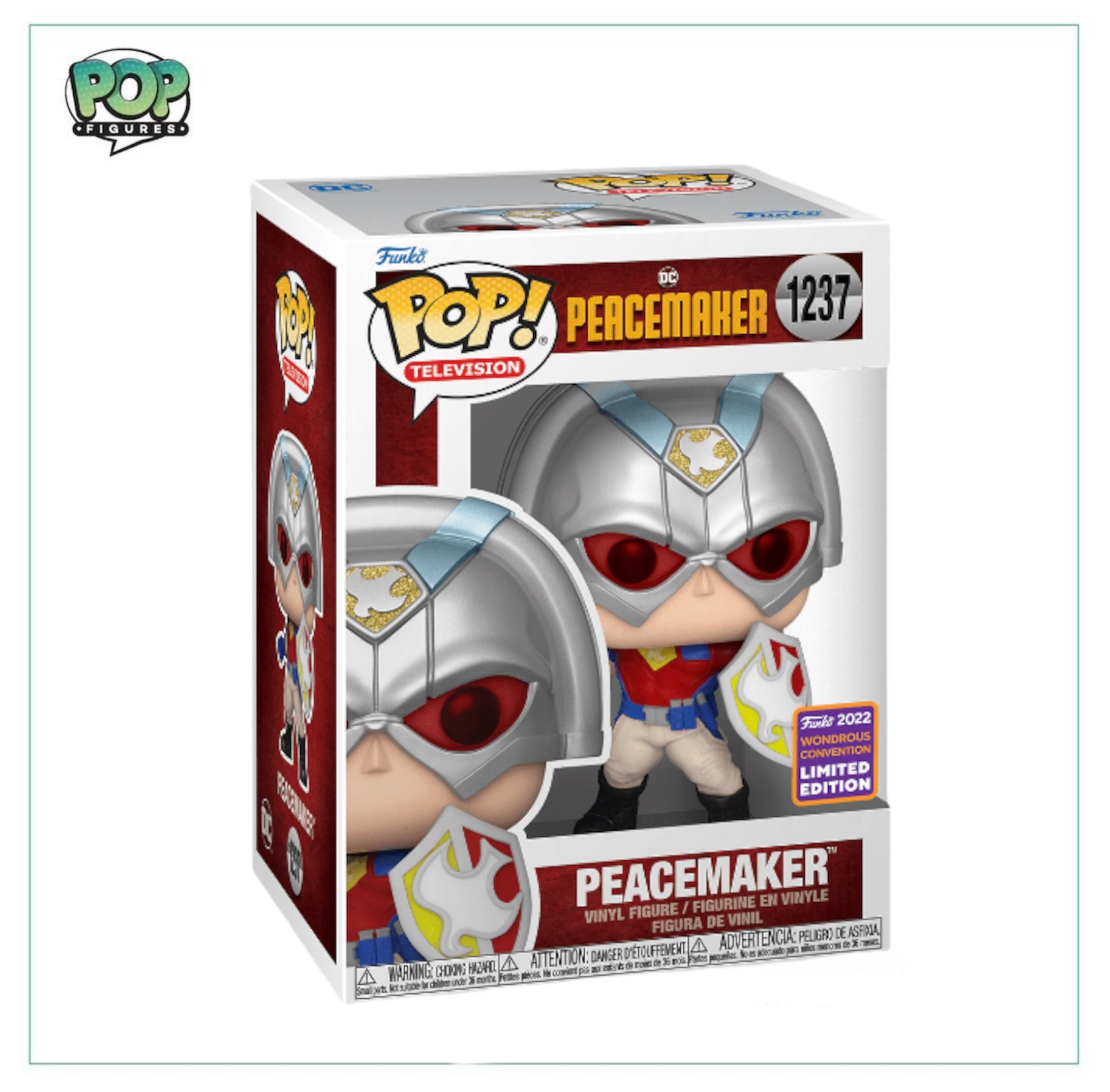 Peacemaker #1237 Funko Pop! DC - 2022 Funko Wonderous Convention Limited Edition