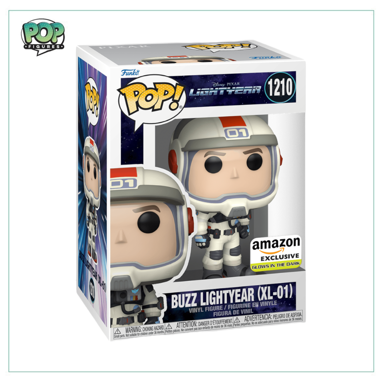 Buzz Lightyear (XL-01) #1210 (Glows in The Dark) Funko Pop! Lightyear - Amazon Exclusive