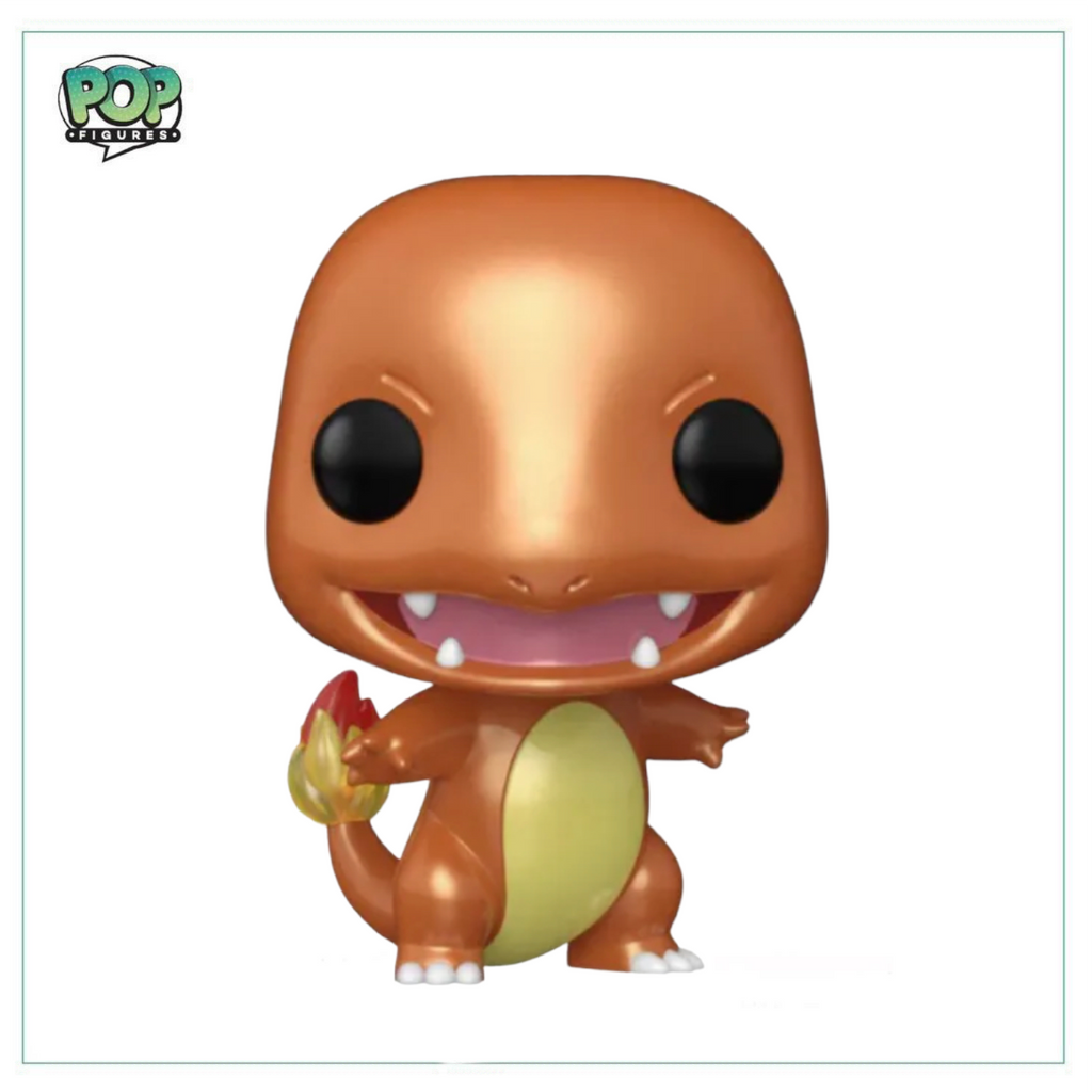 Funko Pop! Pokemon #455 Charmander Metallic – Salameche Metallico – Summer Convention 2022 – Edizione Limitata Da Collezione