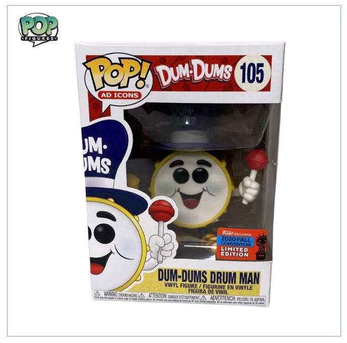 Dum-Dums Drum Man #105 Funko Pop! - Dum Dums - 2020 NYCC Shared  Edition
