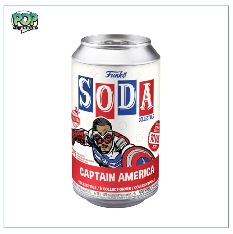 Captain America Funko Soda Vinyl Figure! - Marvel - LE10000 Pcs International - Chance of Chase