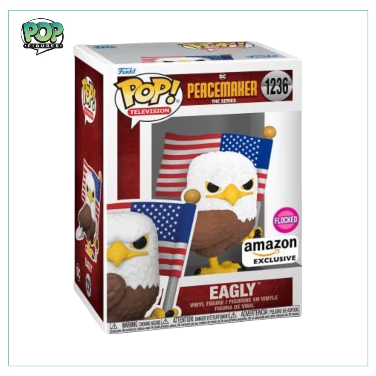 Eagly #1236 (Flocked) Funko Pop! Peacemaker - Amazon Exclusive