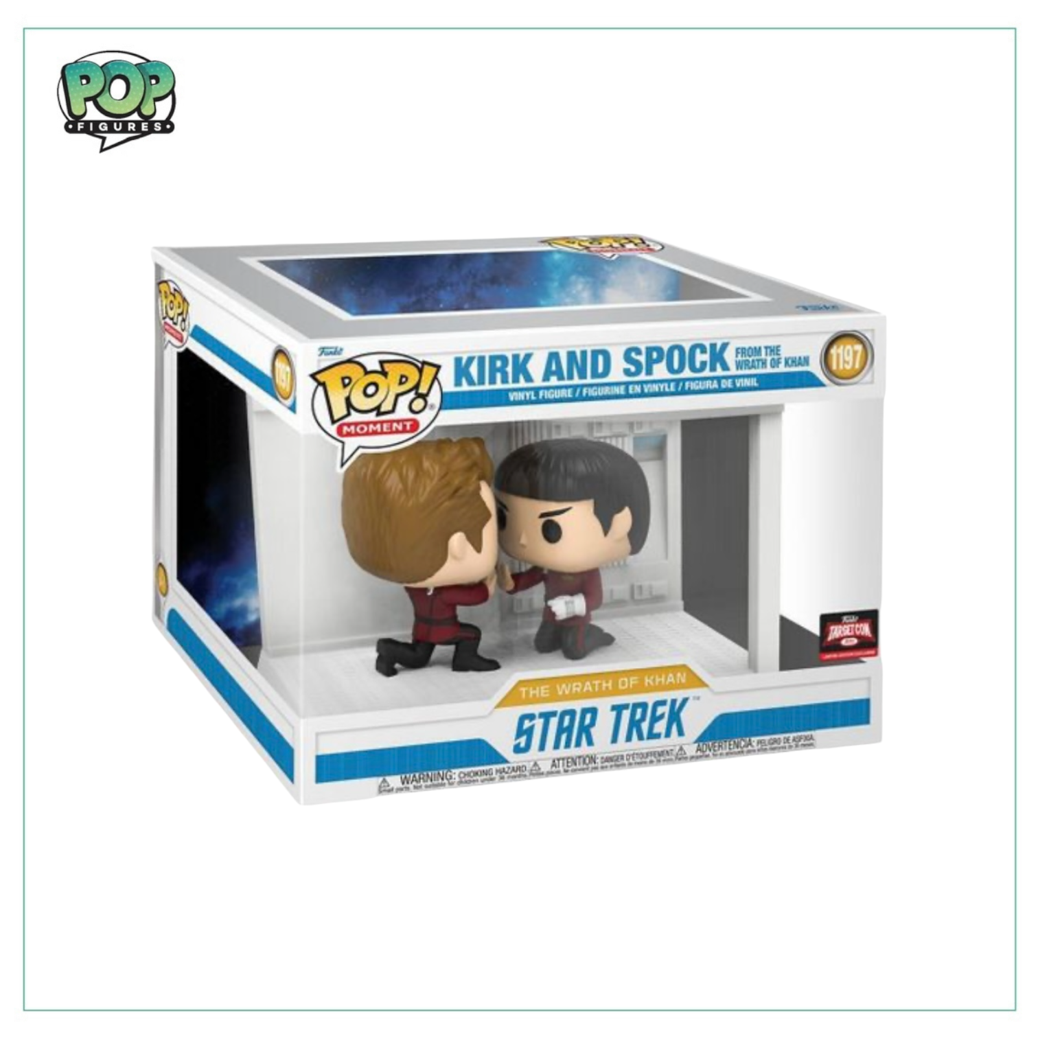 Kirk and Spock from The Wrath Of Khan #1197 Funko Pop! Moments Star Trek - Target Con Exclusive