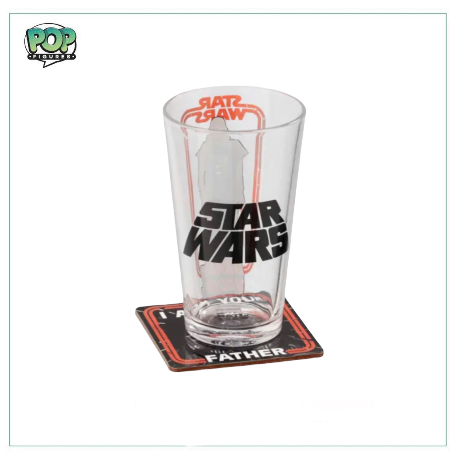 Star Wars Pint Glass and Coaster Set! Star Wars - Darth Vader