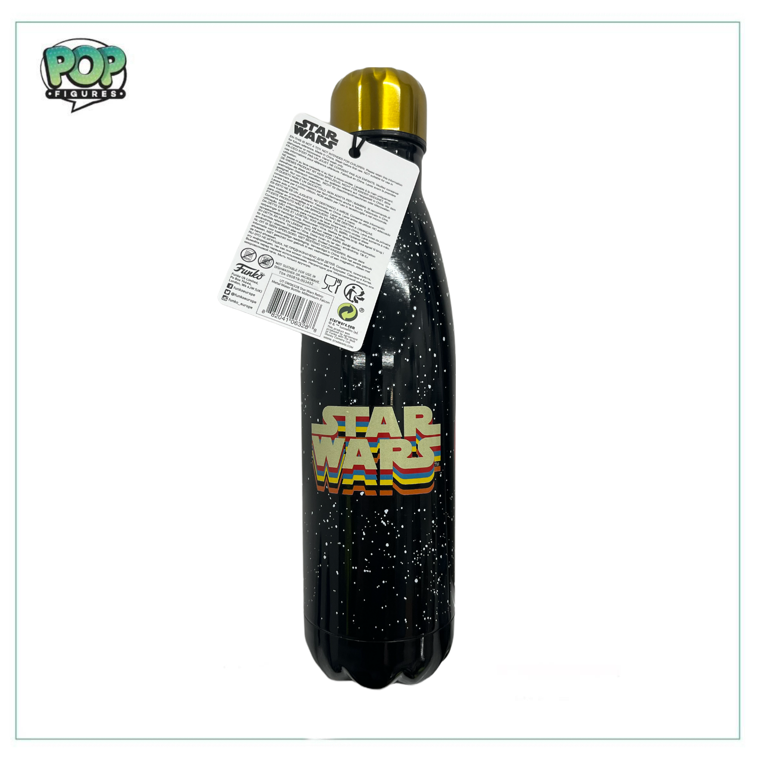 Retro Metal Water Bottle - Funko - Star Wars - Millennium Falcon