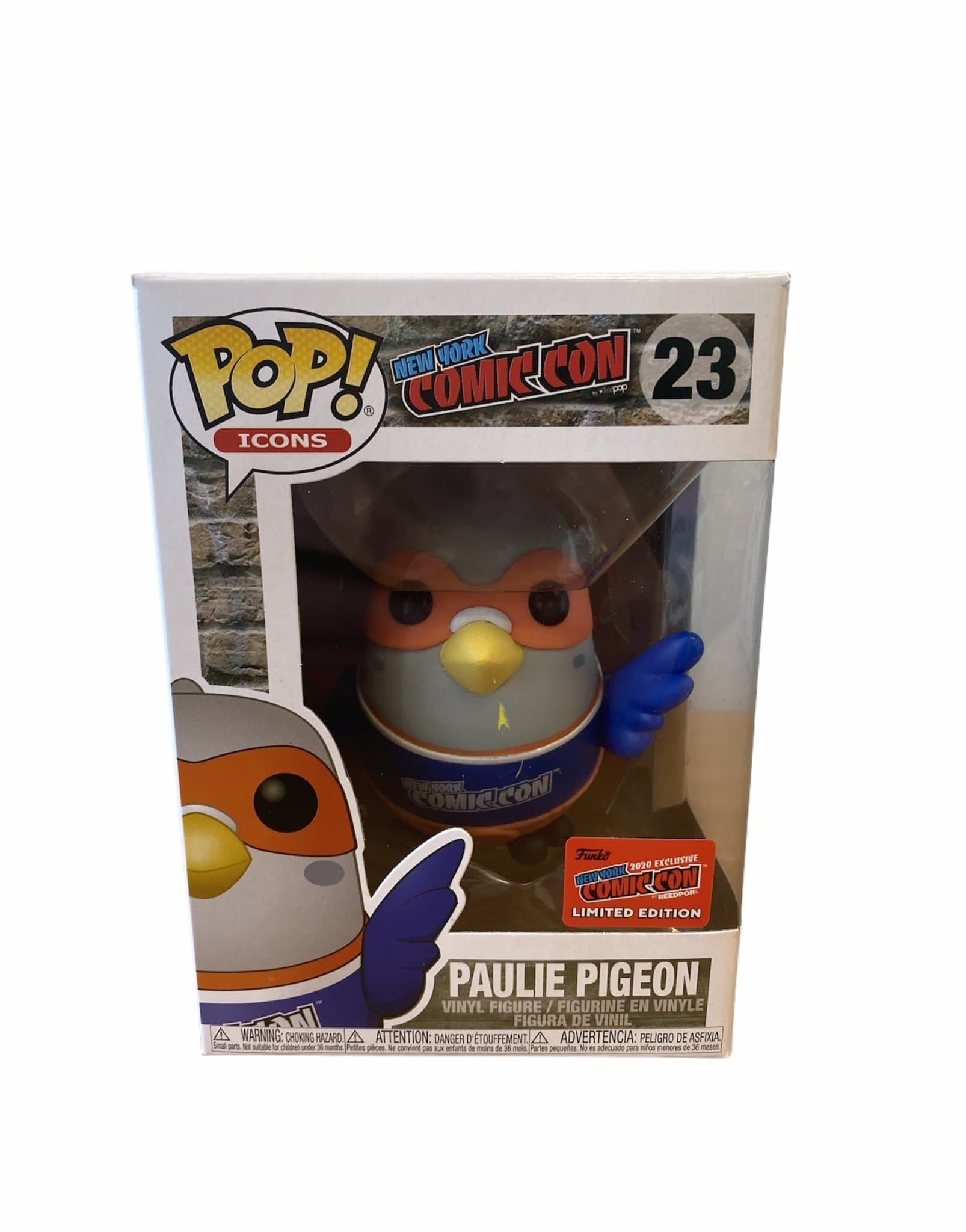 Paulie Pidgeon #23 Funko Pop! Icons: New York Comic Con. NYCC 2020 Official Convention Exclusive. Condition 8.5/10 - Pop Figures
