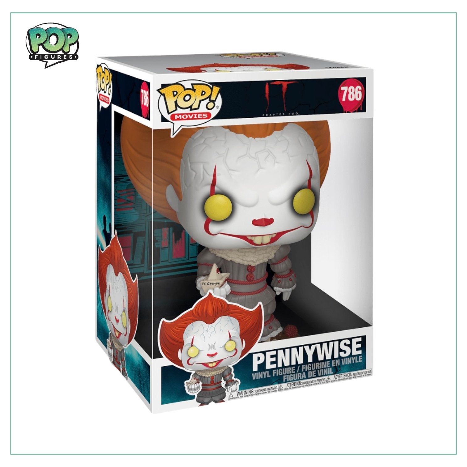 Pennywise #786 Funko 10” Deluxe Pop! IT Chapter Two - Pop Figures | Funko | Pop Funko | Funko Pop