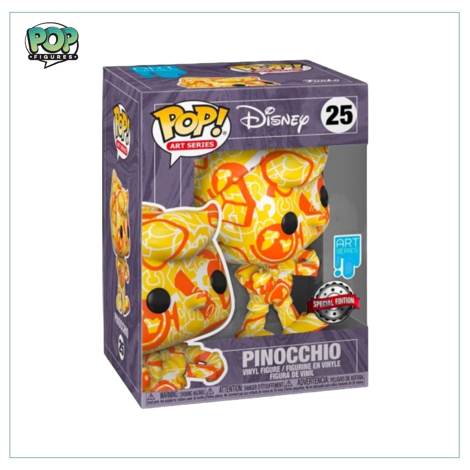Pinocchio #25 Funko Pop! Disney Art Series - Pop Figures | Funko | Pop Funko | Funko Pop