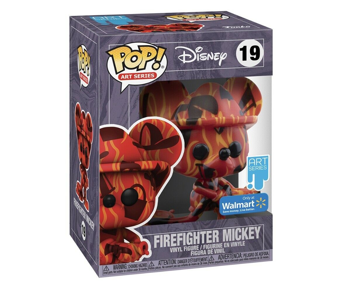 Firefighter Mickey (Art Series) #19 Funko Pop! Disney, Walmart Exclusive