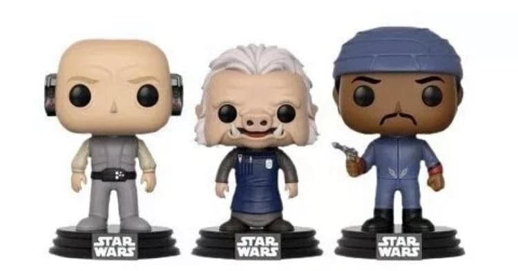 STAR WARS LOBOT, UGNAUGHT AND BESPIN GUARD POP! VINYL EXCLUSIVE EDITION FIGURE 3-PACK - Pop Figures