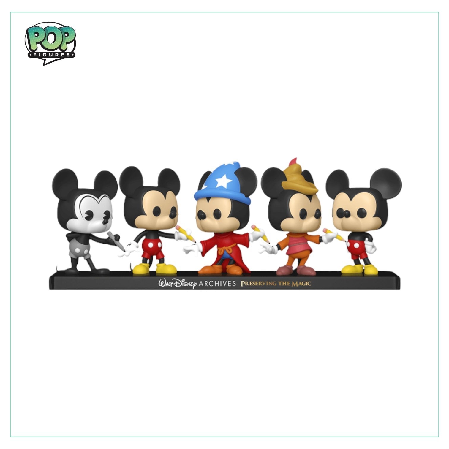 Walt Disney Archives - Mickey Mouse 50th Anniversary Pop! Vinyl Figure 5-Pack - Pop Figures | Funko | Pop Funko | Funko Pop